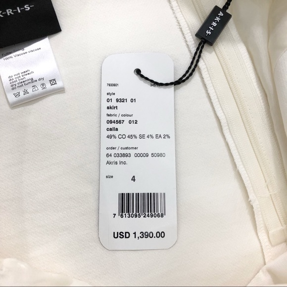 NWT AKRIS Double-Face Stretch Wrap Skirt - Picture 7 of 8